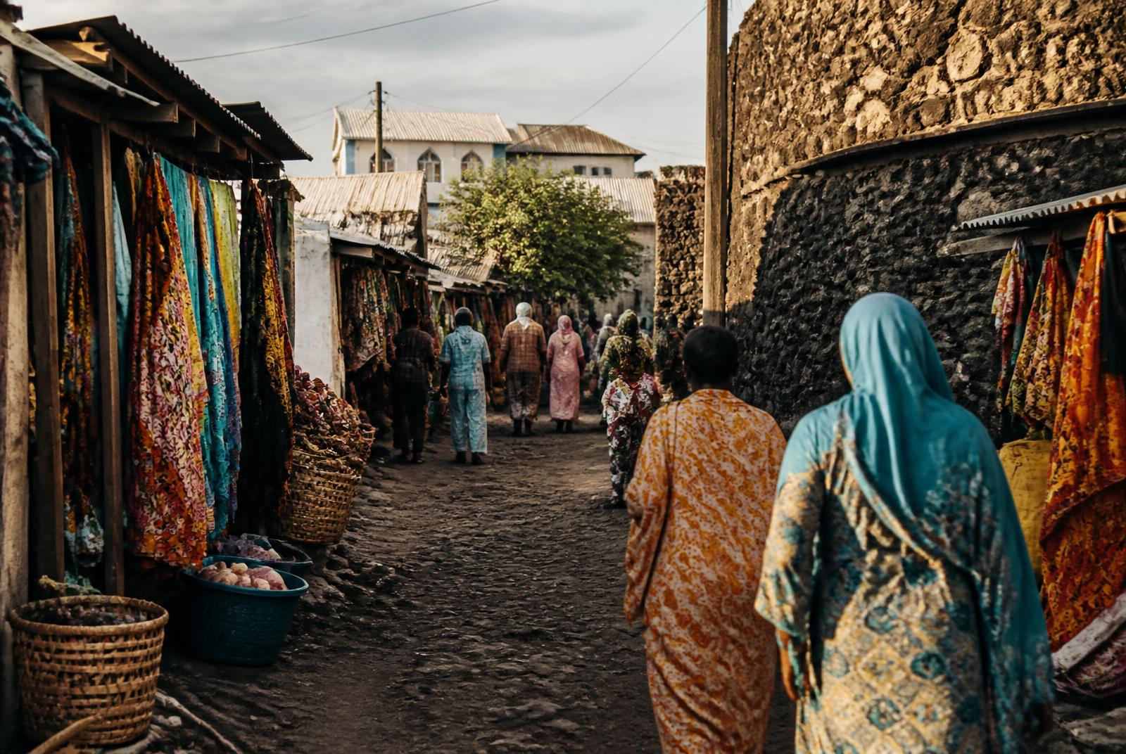 Rue commerçante aux Comores